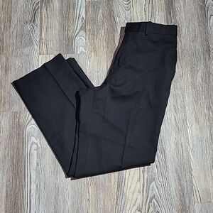 Louis Raphael Rosso Hidden Extension Black Men's Dress Pants Size 32"x30"